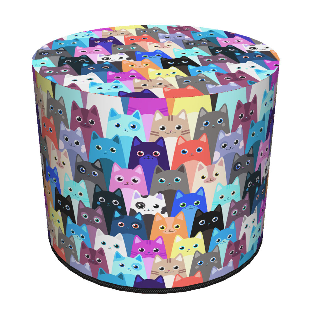 pufa, pouf, Sitzsack-Hocker